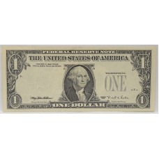 UNITED STATES OF AMERICA 1995 . ONE 1 DOLLAR BANKNOTE . MULTIPLE ERRORS . MISSING MANY ITEMS